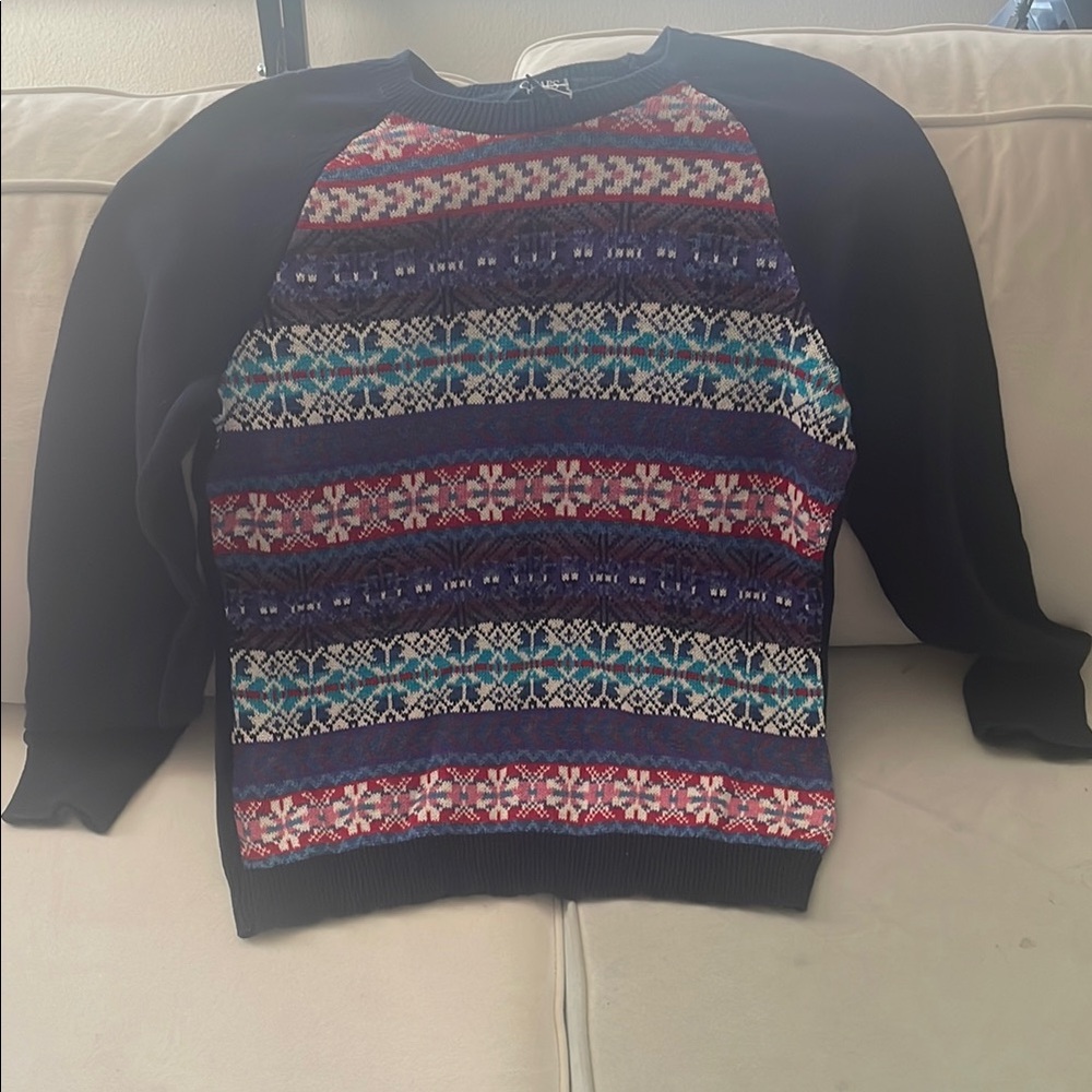 Chaps Multicolor Patterned Sweater